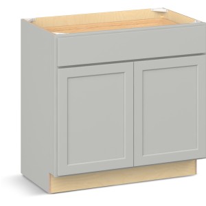 RELIABILT Parkstone II Vanity Base, Light Gray, 36" W, 2 Doors 1 Drawer, Fully Assembled - 641172 | Lowe's Pro Supply